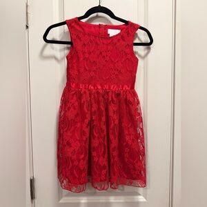 Red Lace Dress size 6